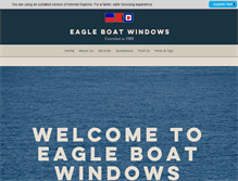 Tablet Screenshot of eagleboatwindows.co.uk